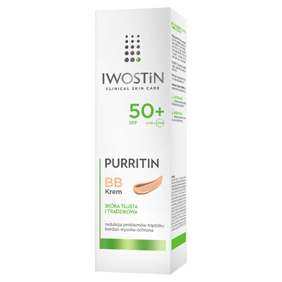 Iwostin Puritin BB krem SPF 50+, 30 ml