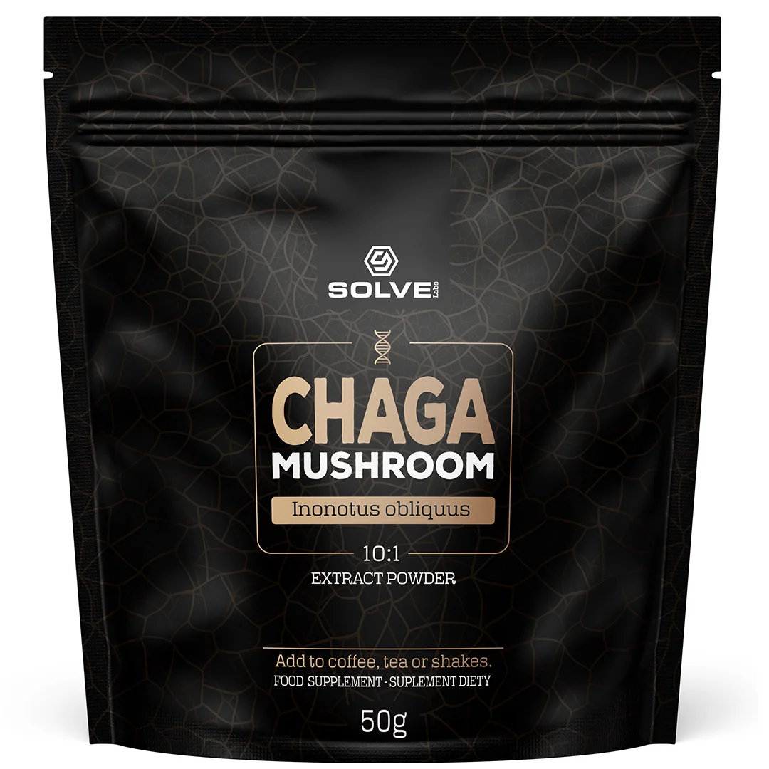 Solve Labs Chaga, błyskoporek podkorowy ekstrakt 10:1, 50 g