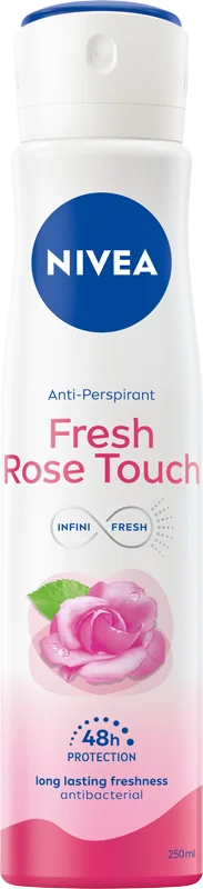 Nivea Fresh Rose Touch Spray, antyperspirant w sprayu, 250 ml