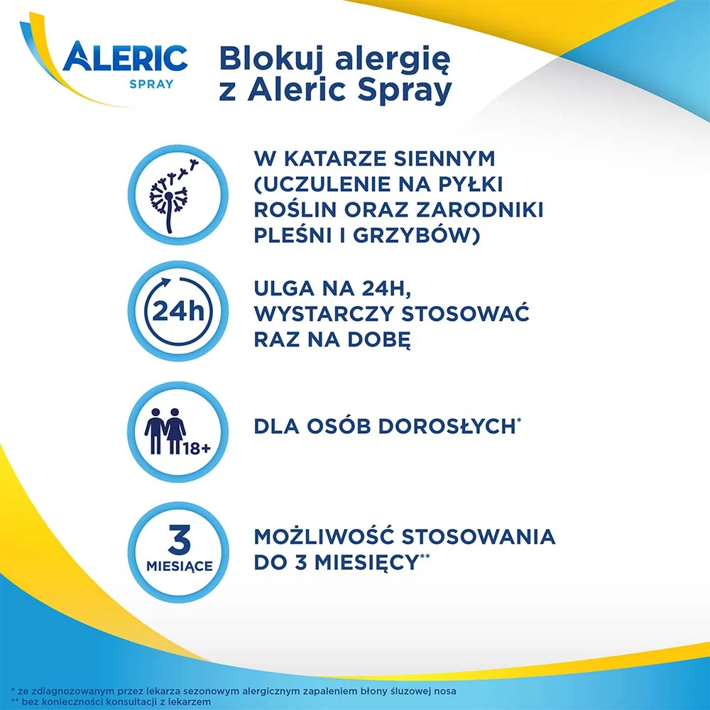 Aleric Spray 50 μg/dawkę aerozol do nosa zawiesina, 140 dawek