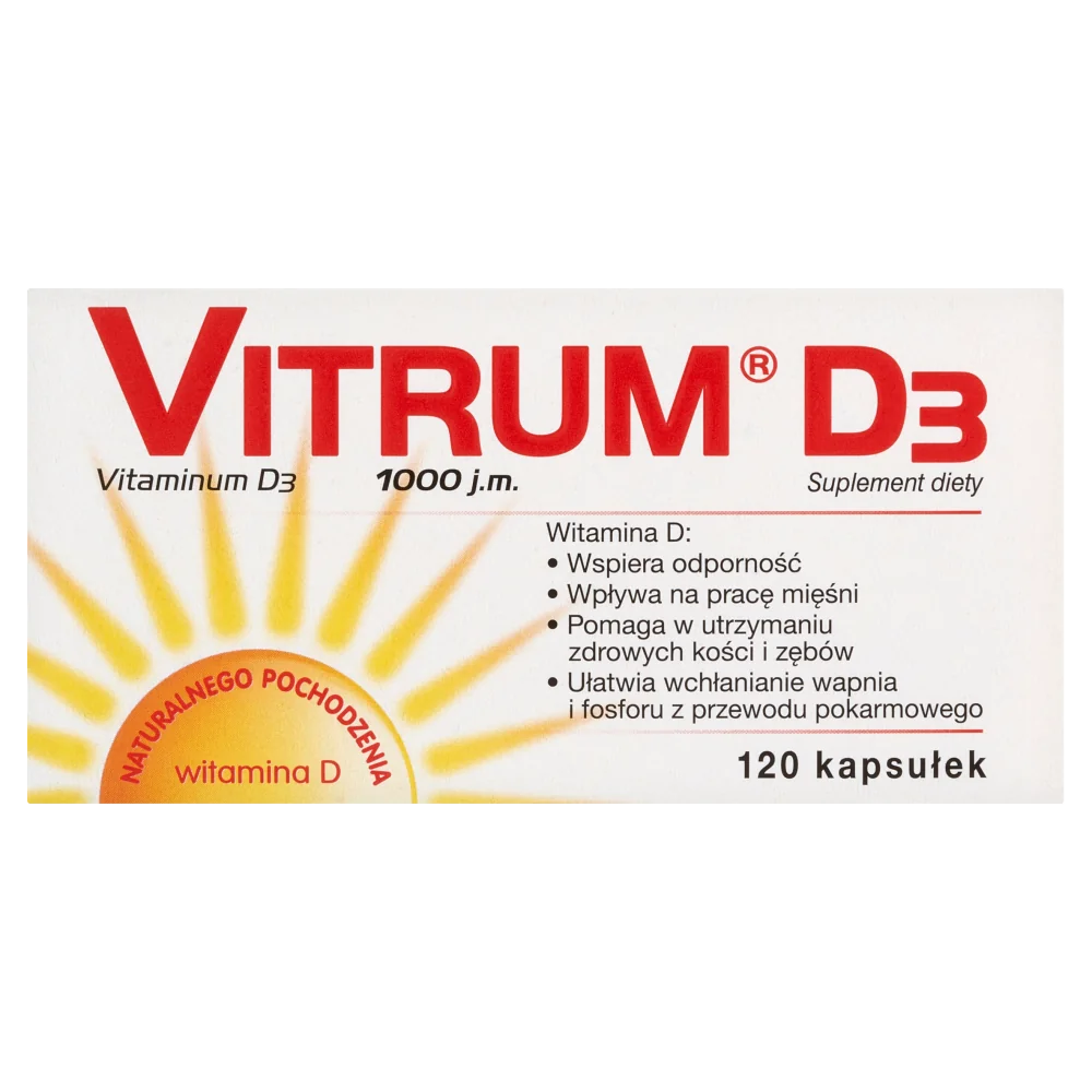 Vitrum D3, suplement diety, 120 kaps