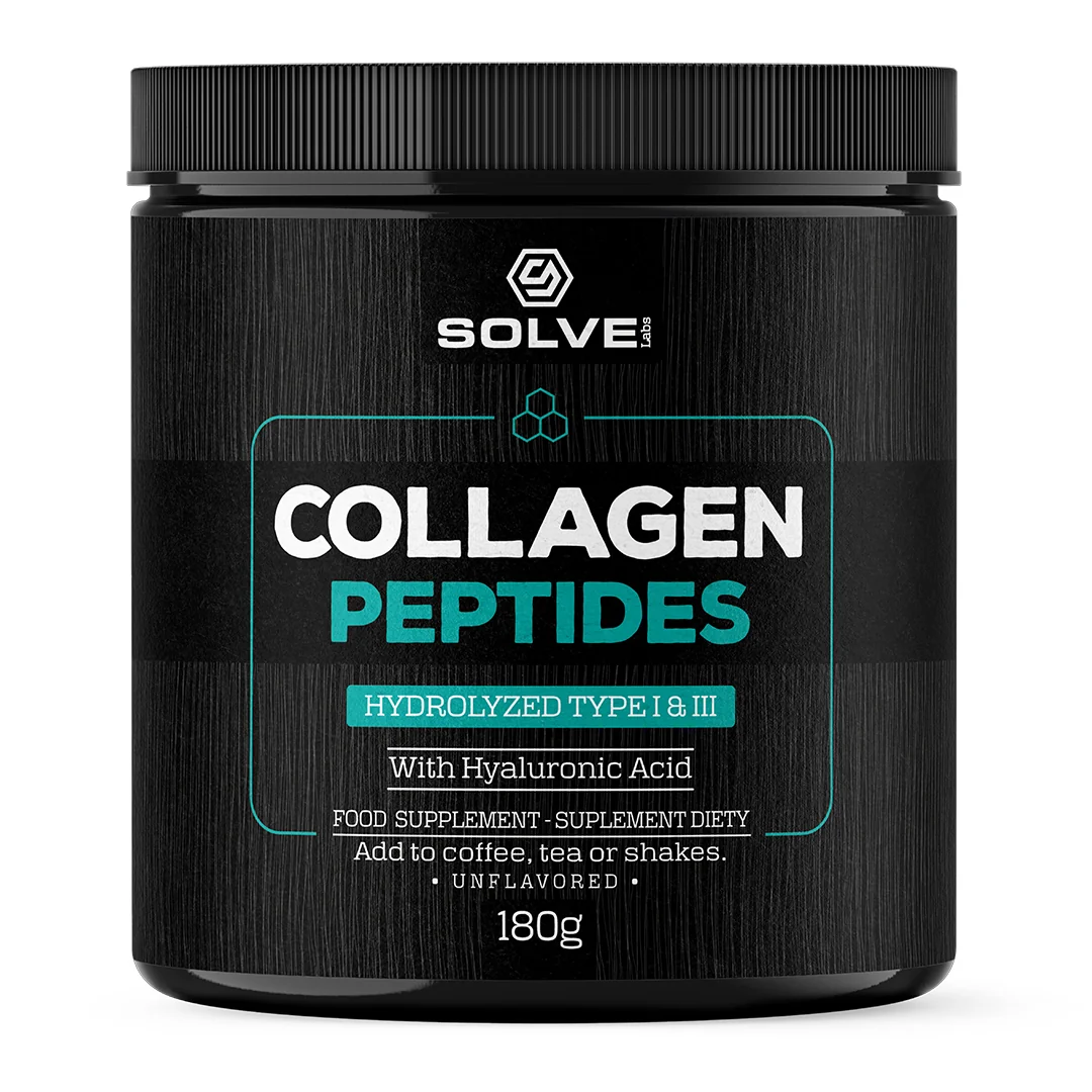 Solve Labs Collagen Peptides, hydrolizowany kolagen typu I i III, 180 g