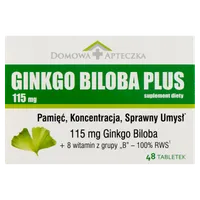 Ginkgo Biloba Plus, suplement diety, 48 tabletek