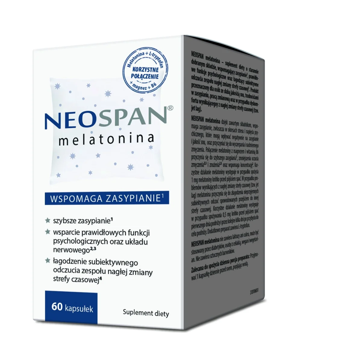 NEOSPAN® melatonina, 60 kapsułek