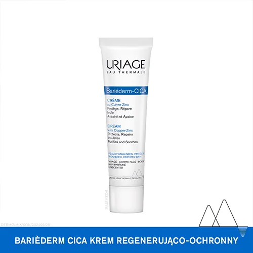 Uriage Bariederm Cica, krem regenerujący z Cu-Zn, 40 ml