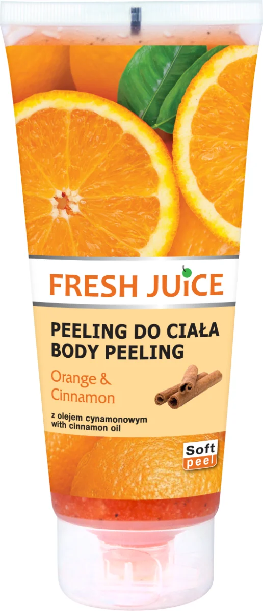 Fresh Juice Pomarańcza & Cynamon, peeling do ciała, 200 ml