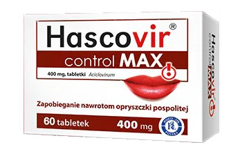 Hascovir control MAX 400 mg, 60 tabletek