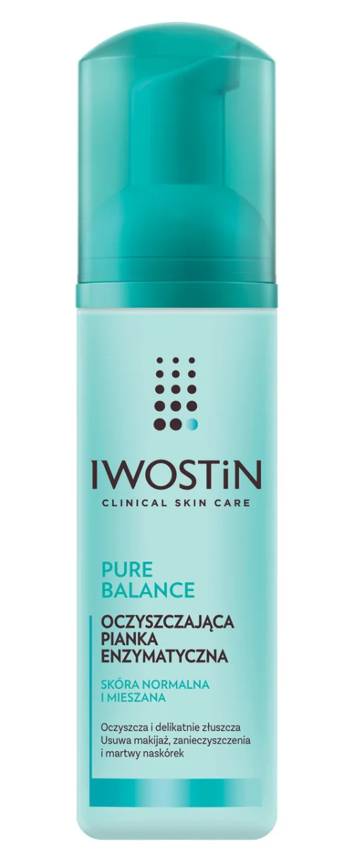 Iwostin Pure Balance, oczyszczająca pianka enzymatyczna, 150 ml