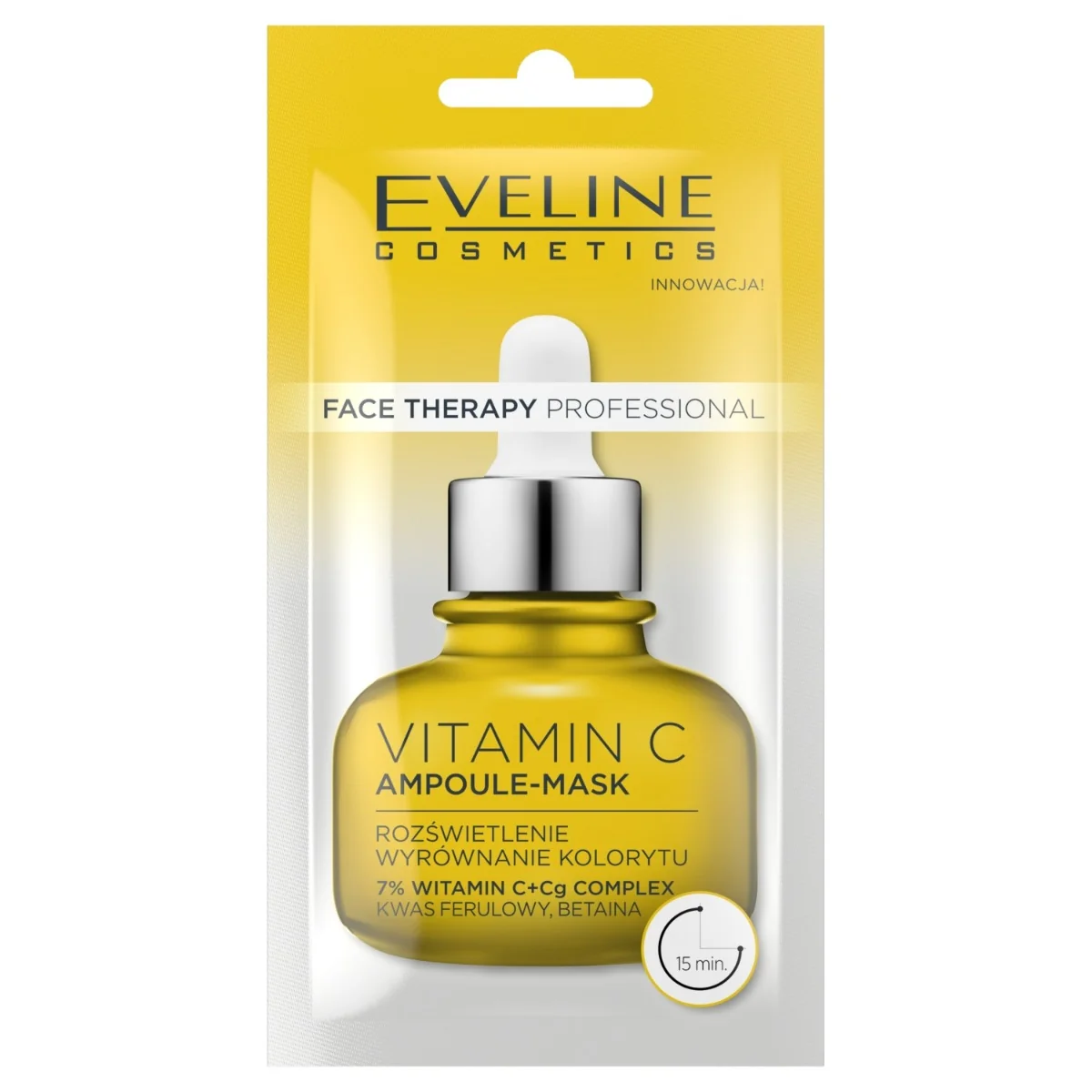 Eveline Cosmetics FACE THERAPY PROFESSIONAL, maseczka rozświetlająca i wyrównująca koloryt, 8 ml