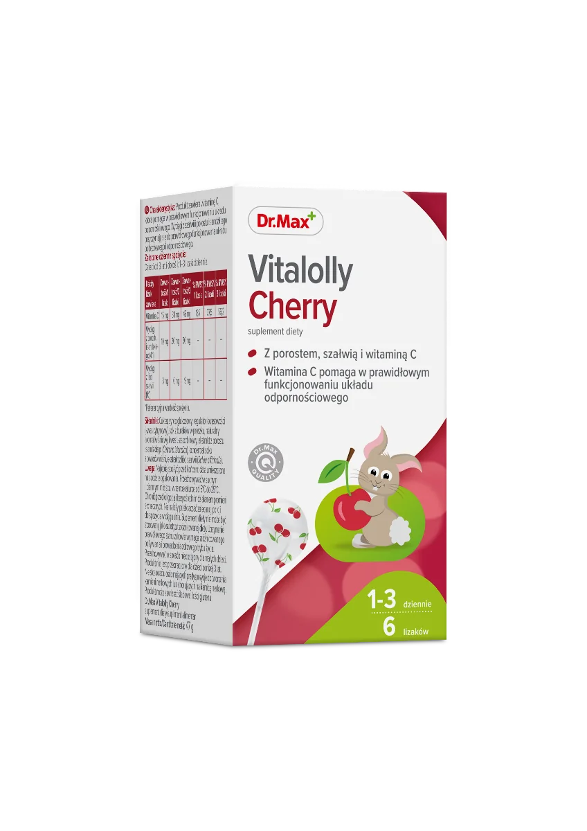 Vitalolly Cherry Dr. Max, suplement diety, 6 sztuk