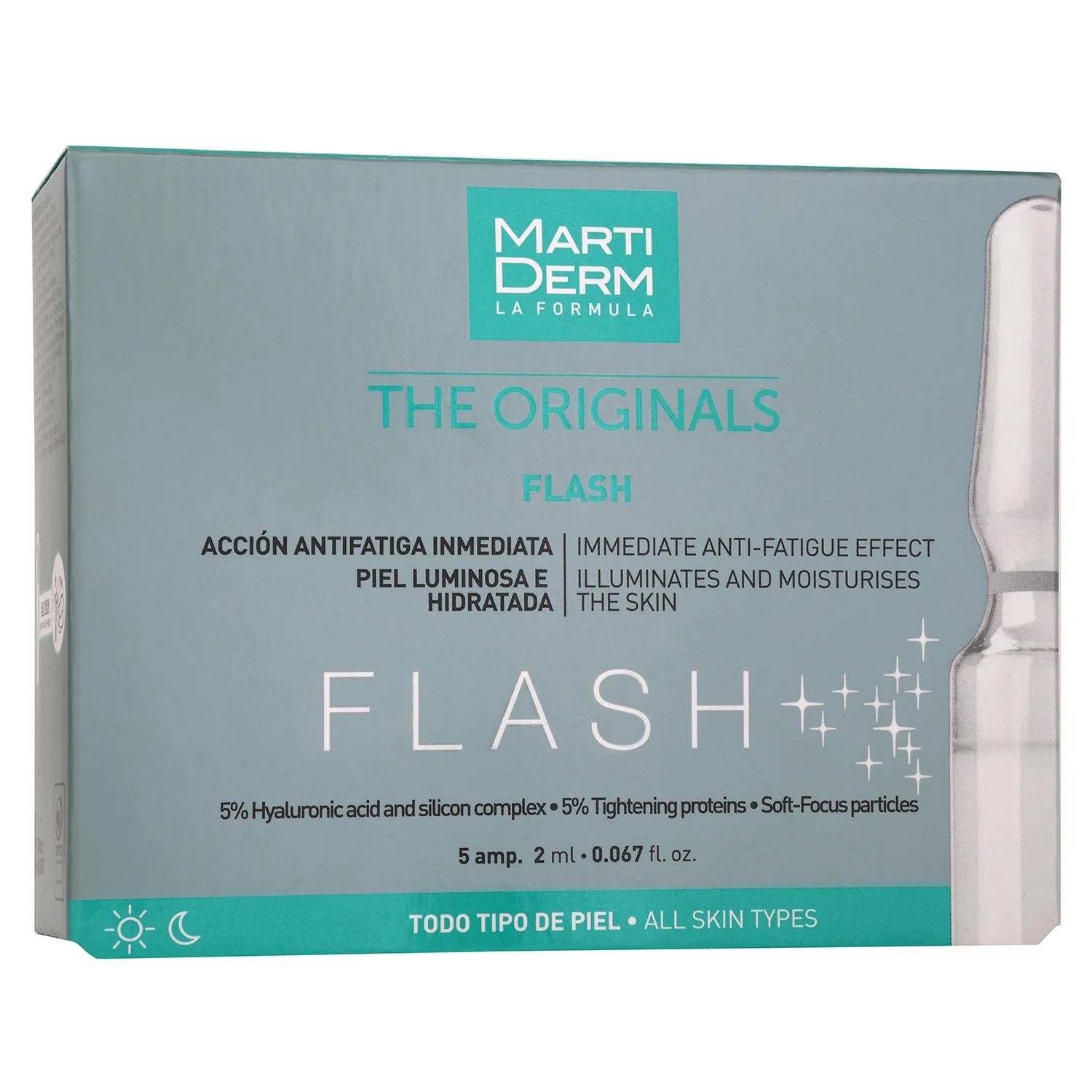 Martiderm The Originals Flash Serum serum do twarzy w ampułce, 5 x 2 ml