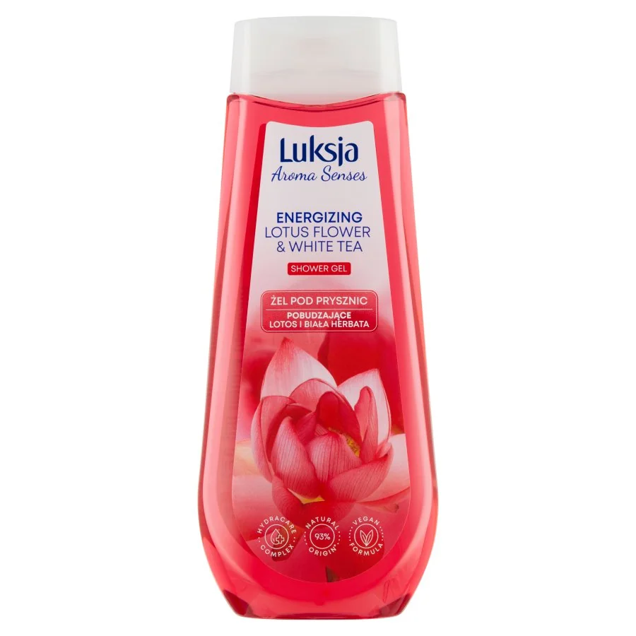 Luksja Aroma Senses, żel pod prysznic Pobudzające lotos i biała herbata, 500 ml