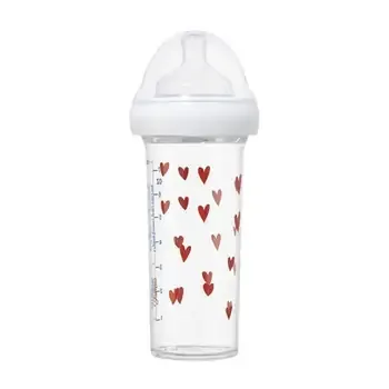 Le Biberon Français trinanowa butelka ze smoczkiem do karmienia noworodków Serca