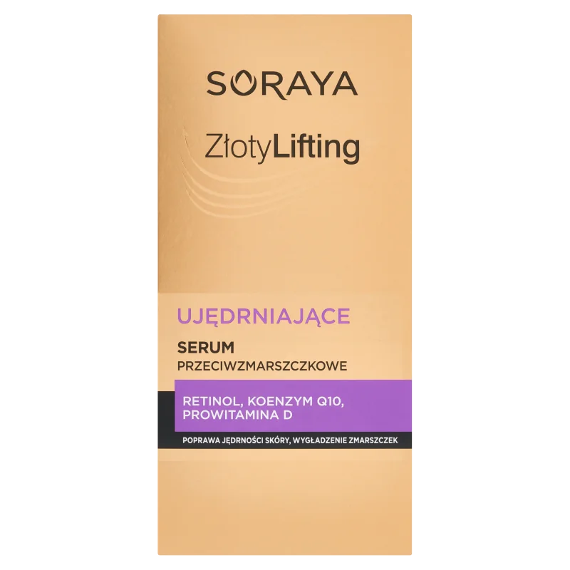 Soraya Złoty Lifting, ujędrniające serum przeciwzmarszczkowe 50+, 30 ml