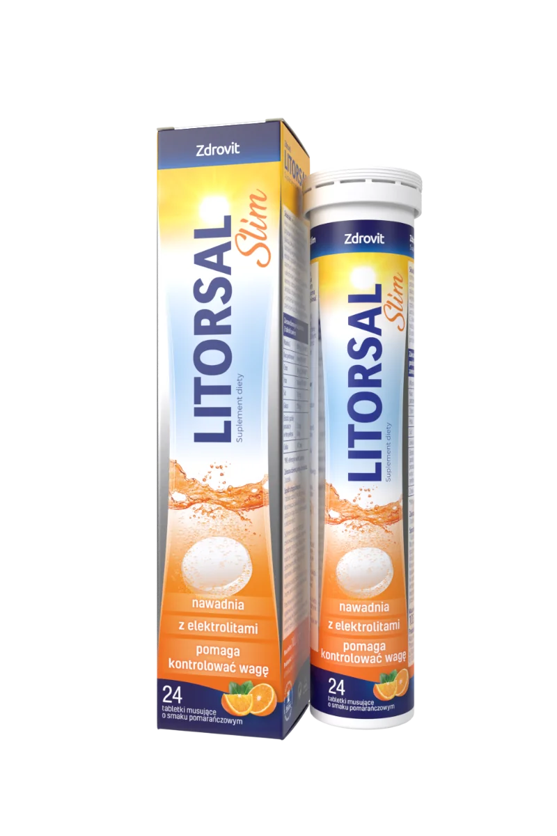 Zdrovit Litorsal Slim, suplement diety, 24 tabletki musujące