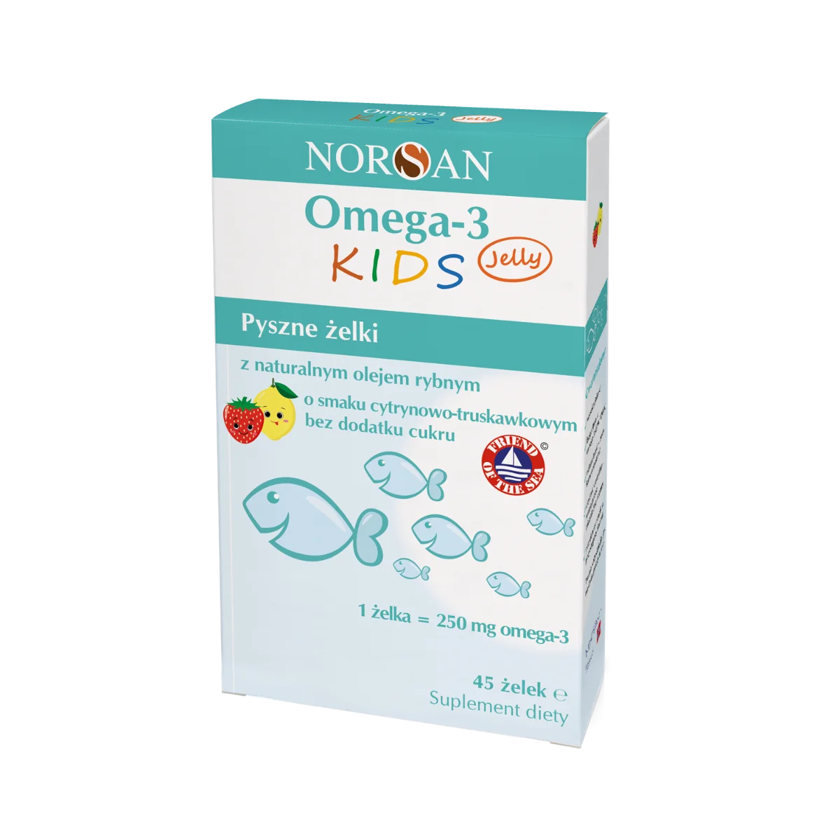 Norsan Omega-3 Kids Jelly 45 żelków