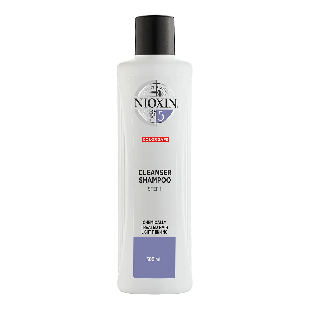 Nioxin System 5, szampon oczyszczający do włosów po zabiegach chemicznych, 300 ml