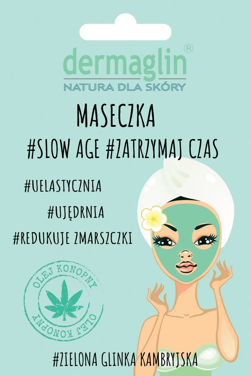 Dermaglin #Slow Age #Zatrzymaj czas, ujędrniająca maseczka do twarzy, 20 g