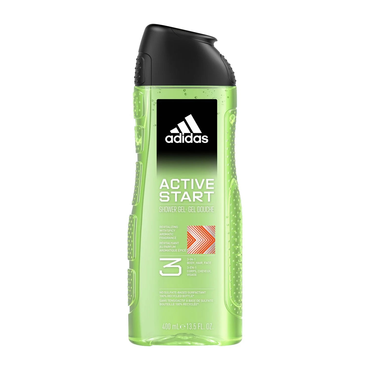 adidas Active Start, żel pod prysznic 3 w 1 dla mężczyzn, 400 ml