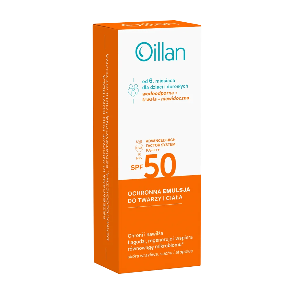 Oillan Sun Ochronna emulsja do twarzy i ciała, 100 ml