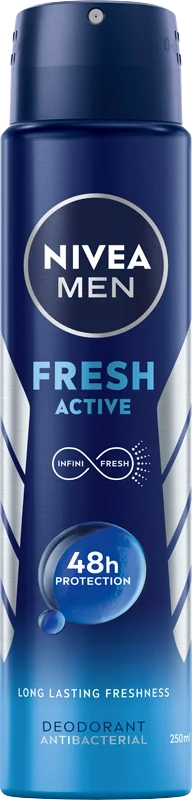 Nivea Men Fresh Active Spray, antyperspirant w sprayu dla mężczyzn, 250 ml