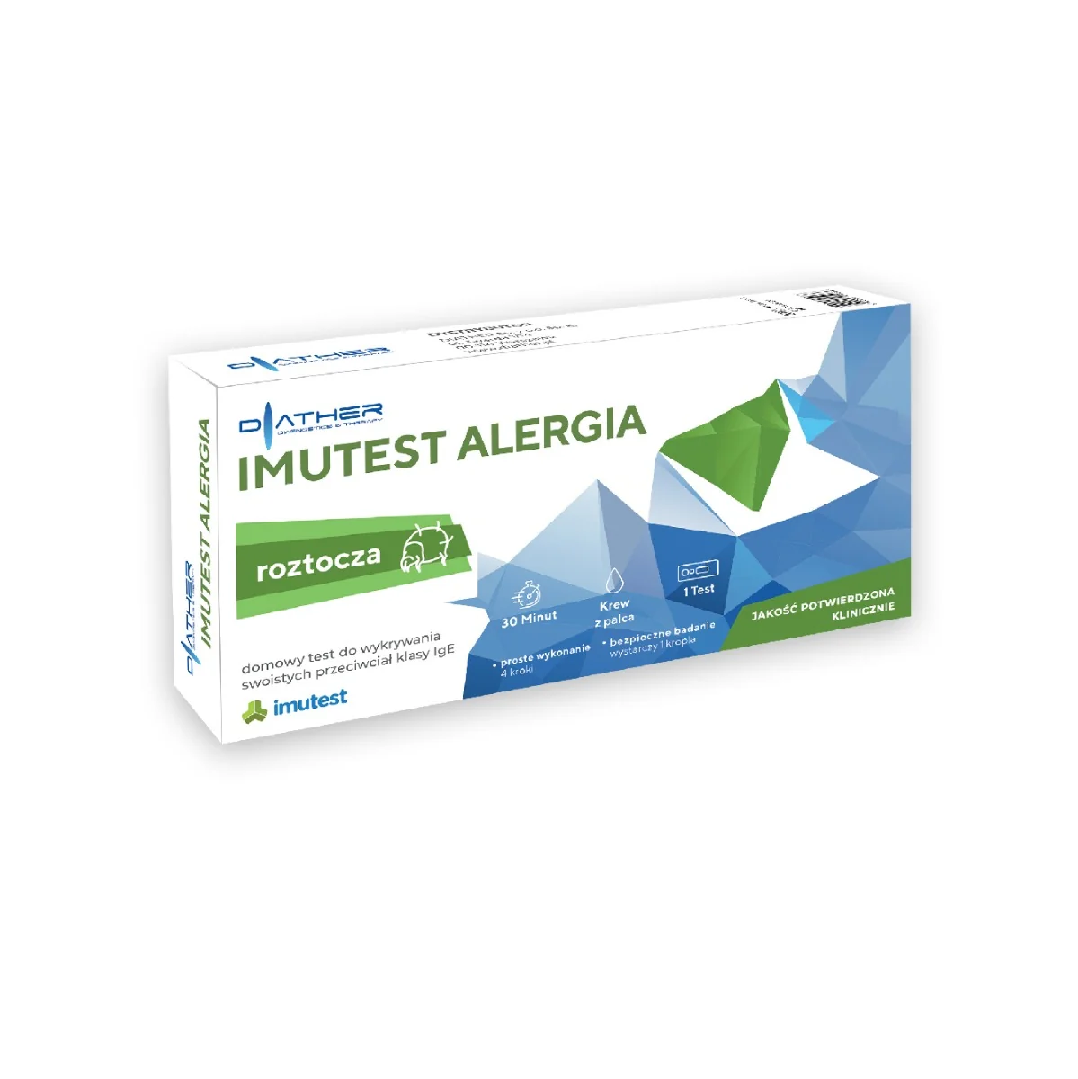 Diather Imutest Alergia roztocza, test diagnostyczny, 1 szt.