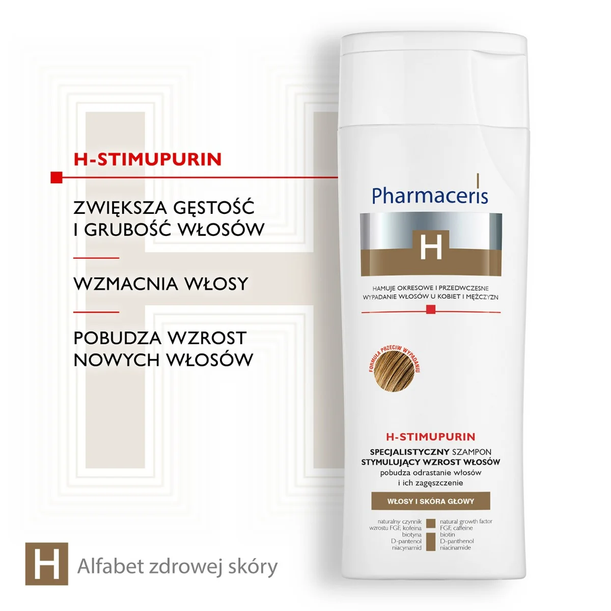 Pharmaceris H-Stimupurin szampon stymulujący wzrost włosów, 250 ml