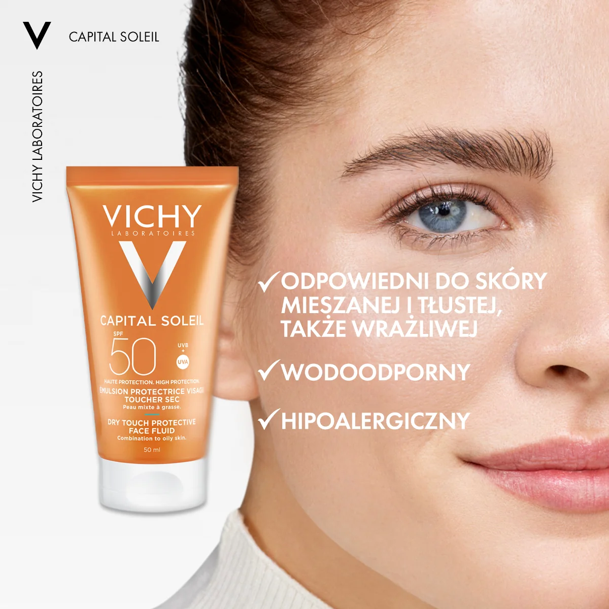 Vichy Capital Soleil matujący krem SPF 50, 50 ml