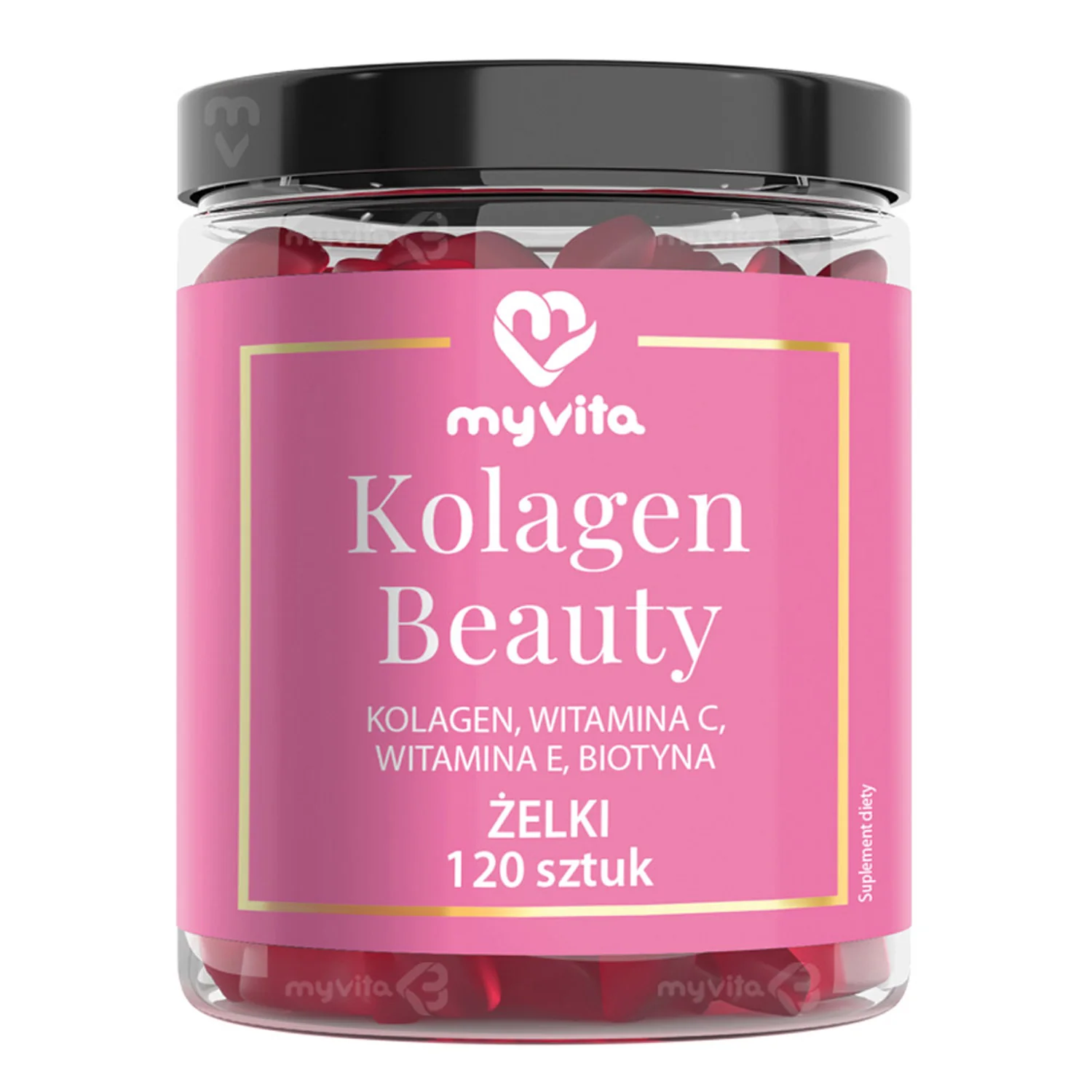 MyVita Kolagen Beauty, żelki naturalne, 120 sztuk