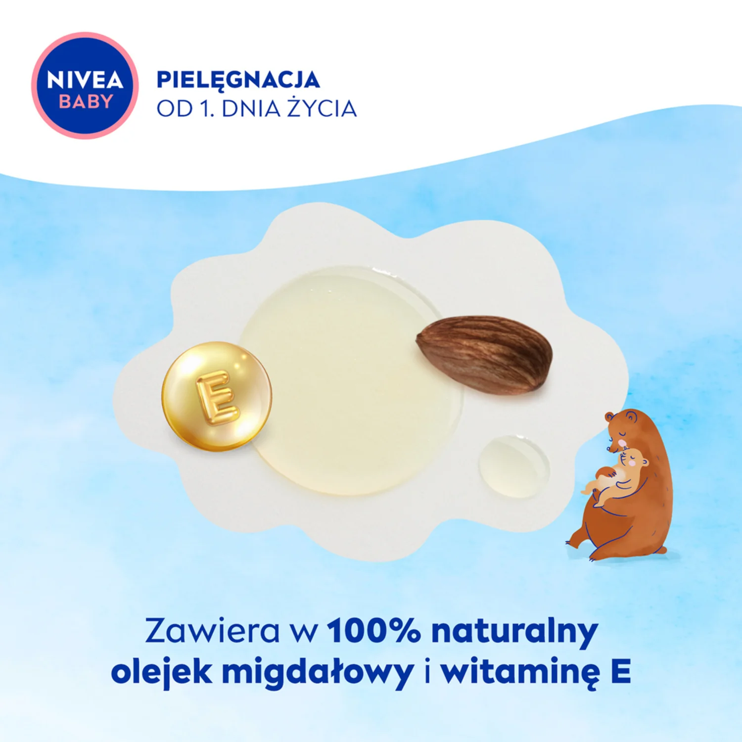 Nivea Baby oliwka pielęgnacyjna, 200 ml