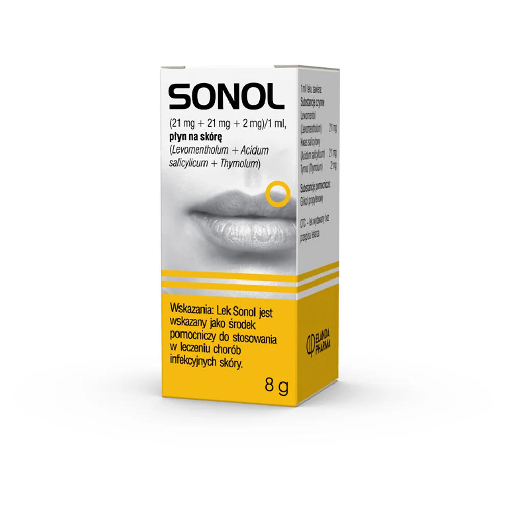 Sonol, (21 mg + 21 mg + 2 mg)/1 ml, płyn na skórę, 8g