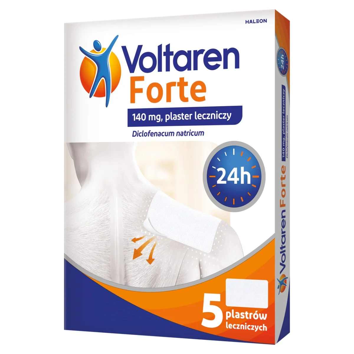 Voltaren Forte plaster leczniczy 140 mg, 5 sztuk