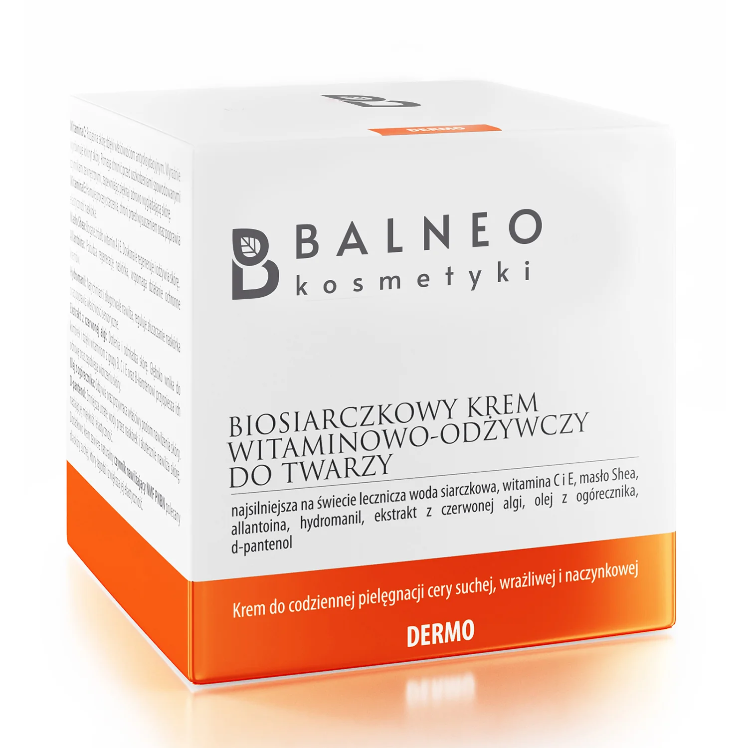 Balneokosmetyki, biosiarczkowy krem do twarzy witaminowo-odżywczy, 50 ml