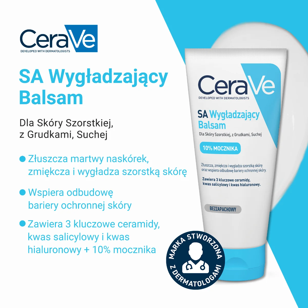 CeraVe wygładzający balsam do twarzy i ciała, 177 ml