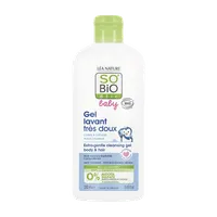 SO’BiO étic organiczny płyn do mycia ciała i włosów dla niemowląt i dzieci, 250 ml