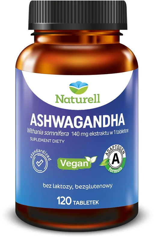 Naturell Ashwagandha, 120 tabletek