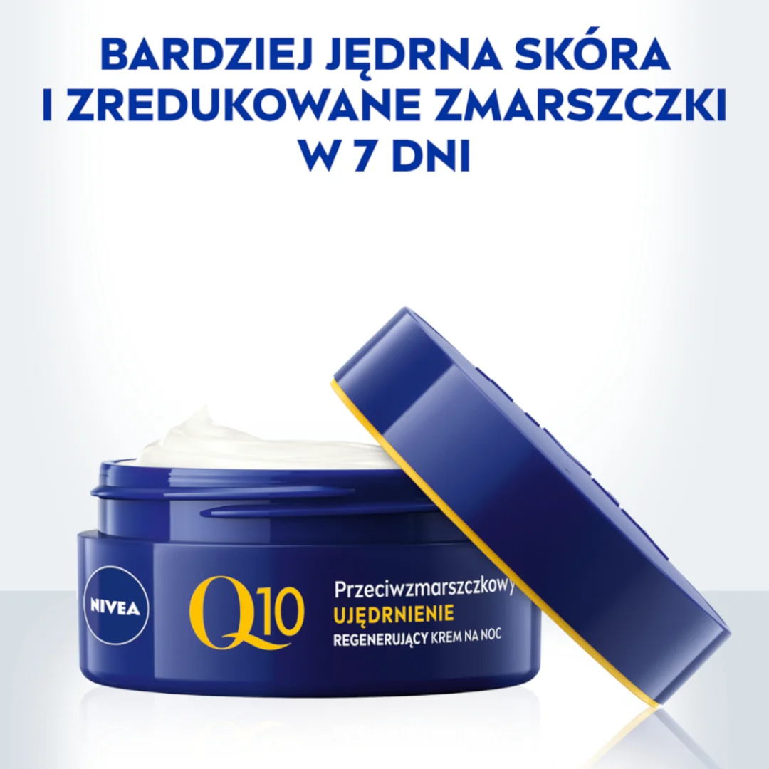 Nivea Q10 Ujędrnienie przeciwzmarszczkowy krem do twarzy na noc, 50 ml