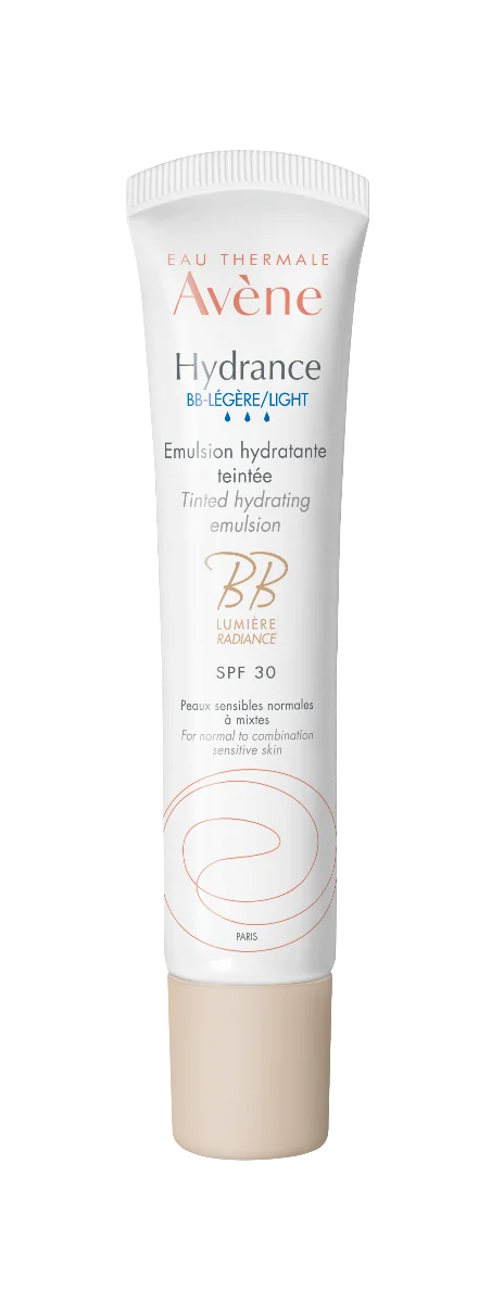 Eau Thermale Avene, Hydrance BB, lekka emulsja nawilżająca koloryzująca SPF 30, 40 ml