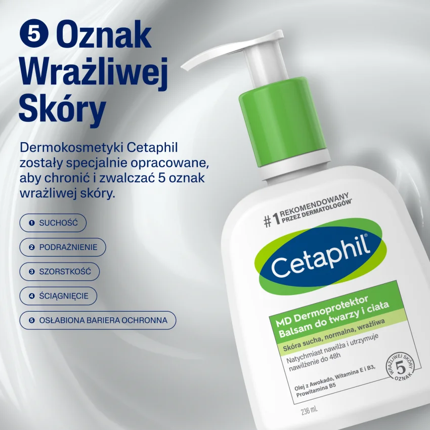 Cetaphil MD Dermoprotektor Balsam do twarzy i ciała, 236 ml + pompka