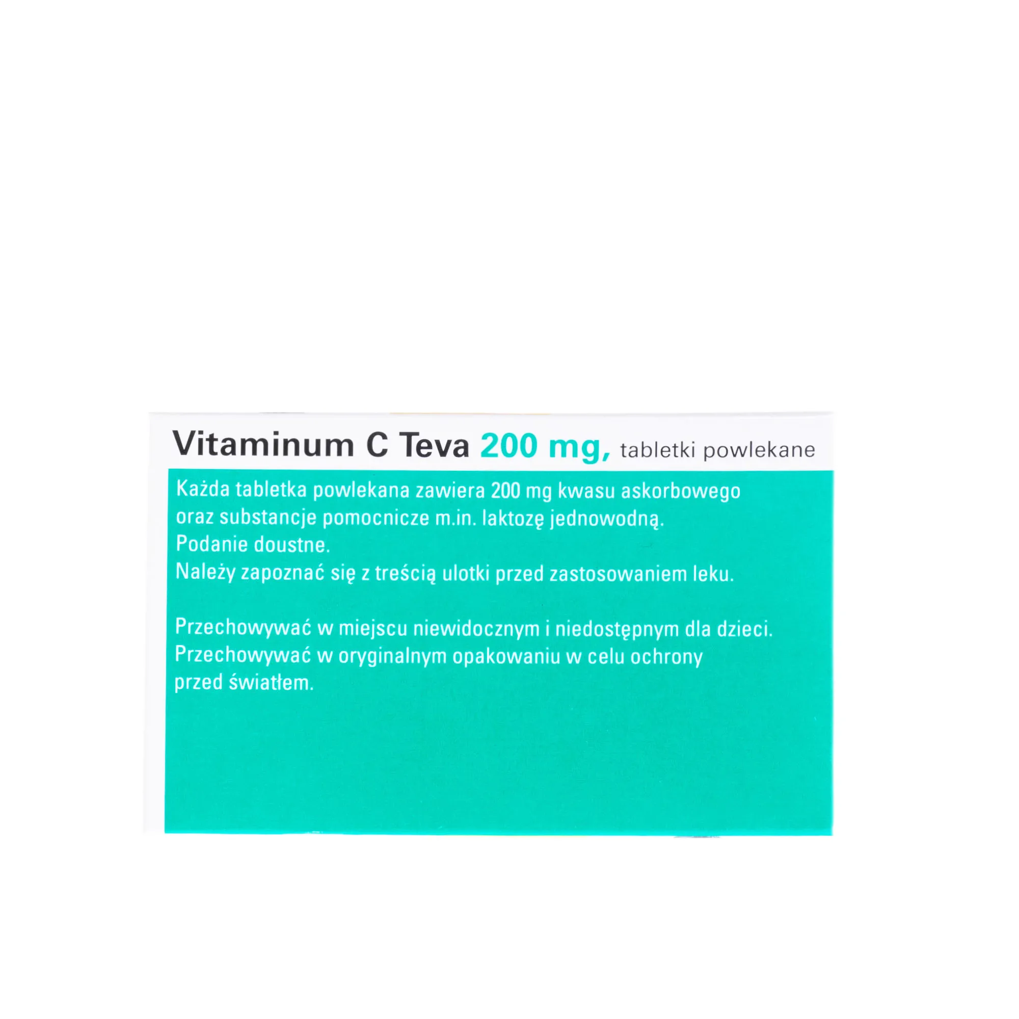 Vitaminum C Teva, 200 mg, 50 tabletek powlekanych 