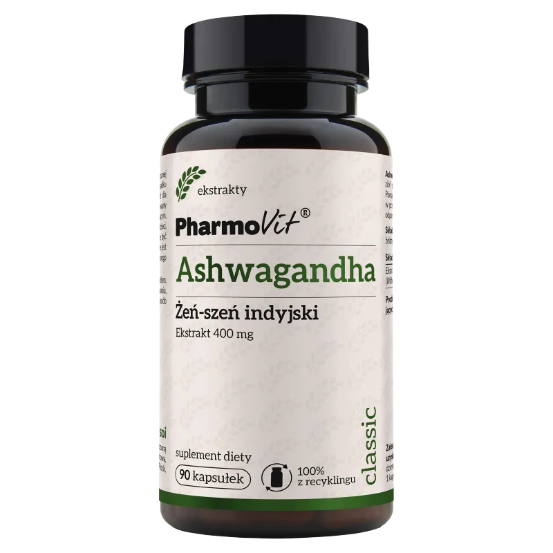 Ashwagandha Pharmovit, suplement diety, 90 kapsułek