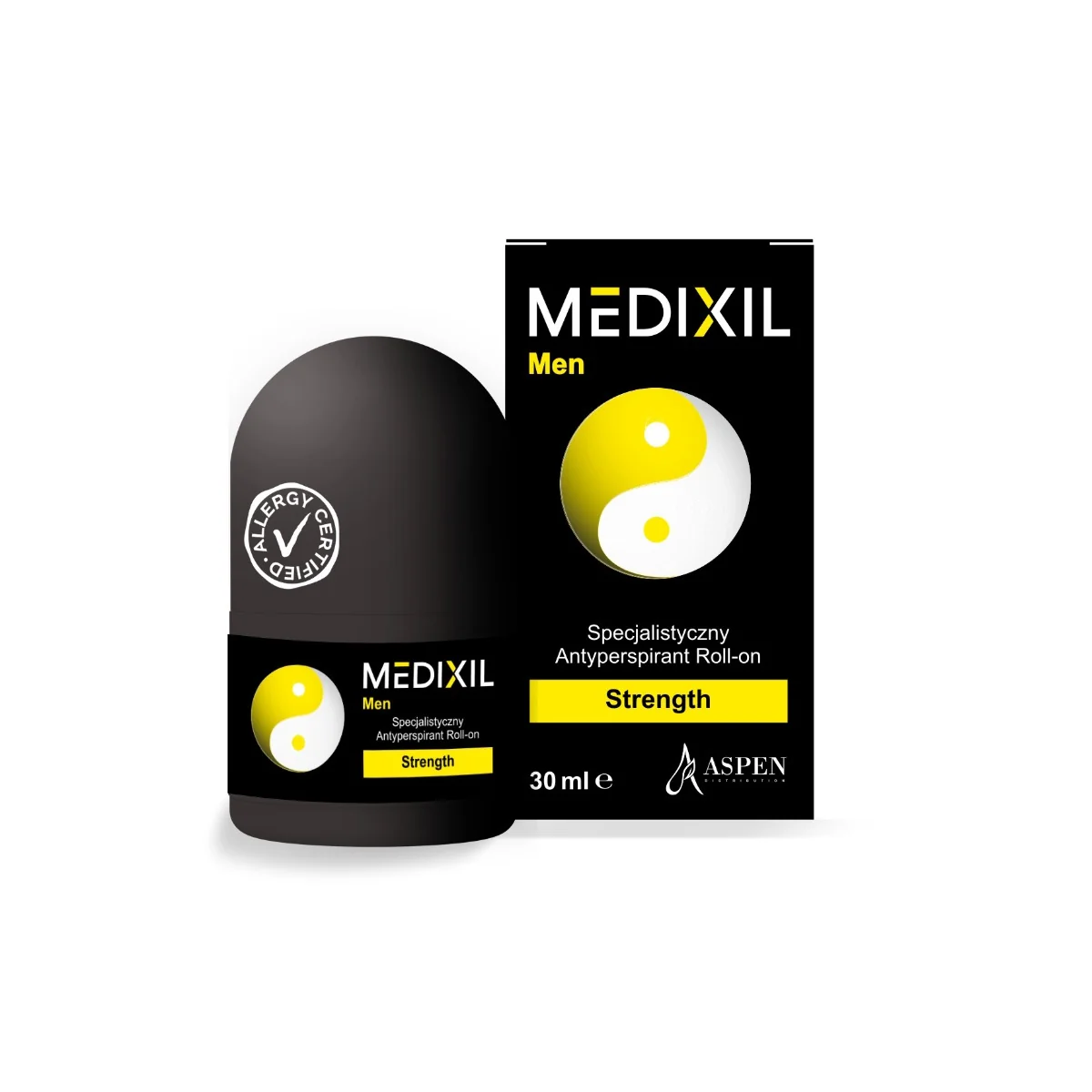 Medixil Men Strength, specjalistyczny antyperspirant roll-on, 30 ml