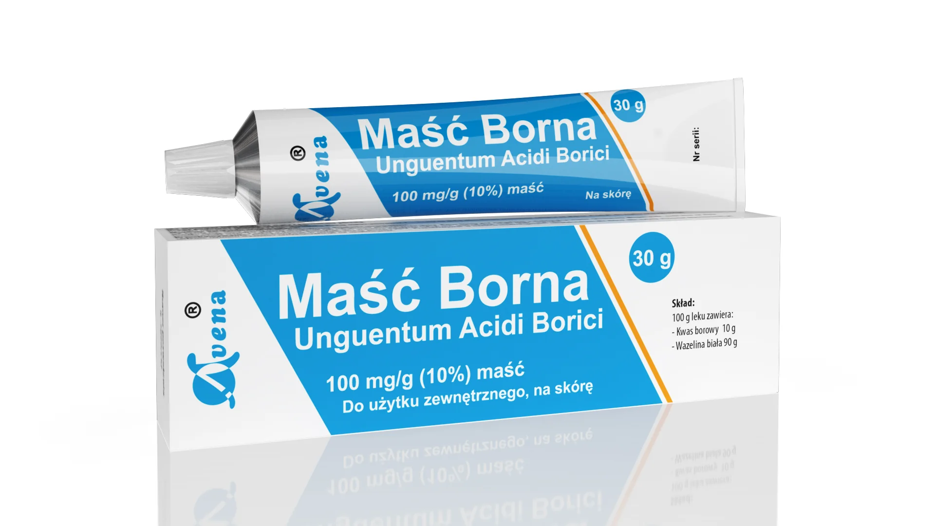 Avena Maść borna, 100 mg/g (10 %), maść, 30 g