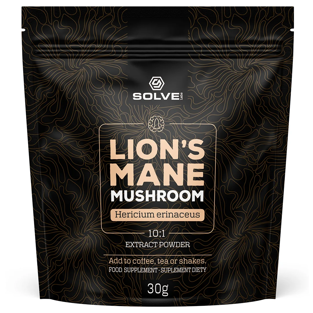 Solve Labs Lion's Mane, soplówka jeżowata ekstrakt 10:1, 30 g