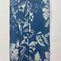 Maseczka ochronna, niemedyczna, wielokrotnego użytku, niebieska w kwiaty, 1 sztuka