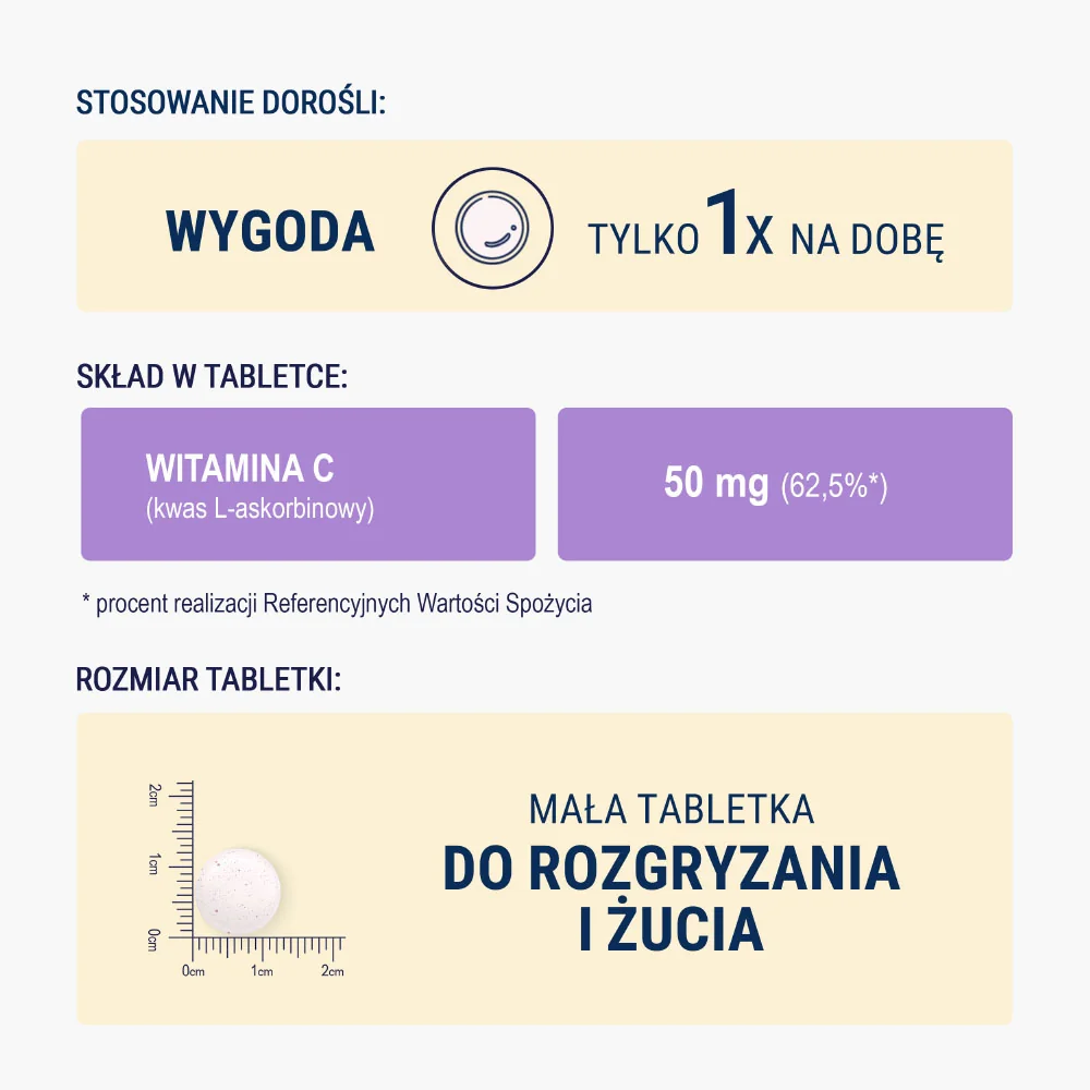 Naturell Witamina C dla dzieci, tabletki do rozgryzania i żucia, 180 sztuk