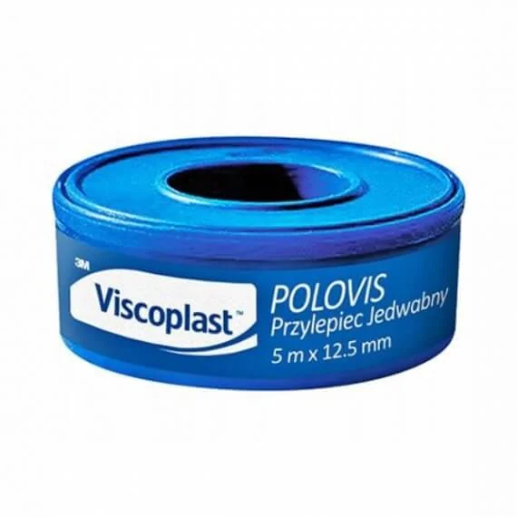 VISCOPLAST Polovis przylepiec jedwabny 5 m x 12,5 mm, 1 sztuka