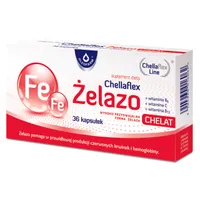 Chellaflex Żelazo, suplement diety, 36 kapsułek