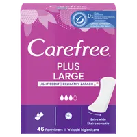 Carefree Plus Large wkładki higieniczne Delikatny Zapach, 46 szt.