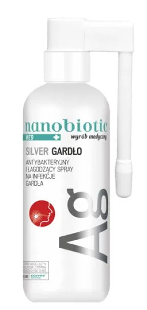Nanobiotic Med Silver Gardło, spray, 30ml